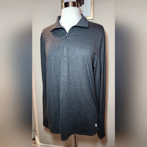Vuori Men's 1/2 Zip Long Sleeve Pullover Charcoal Gray Size Medium - Picture 1 of 5